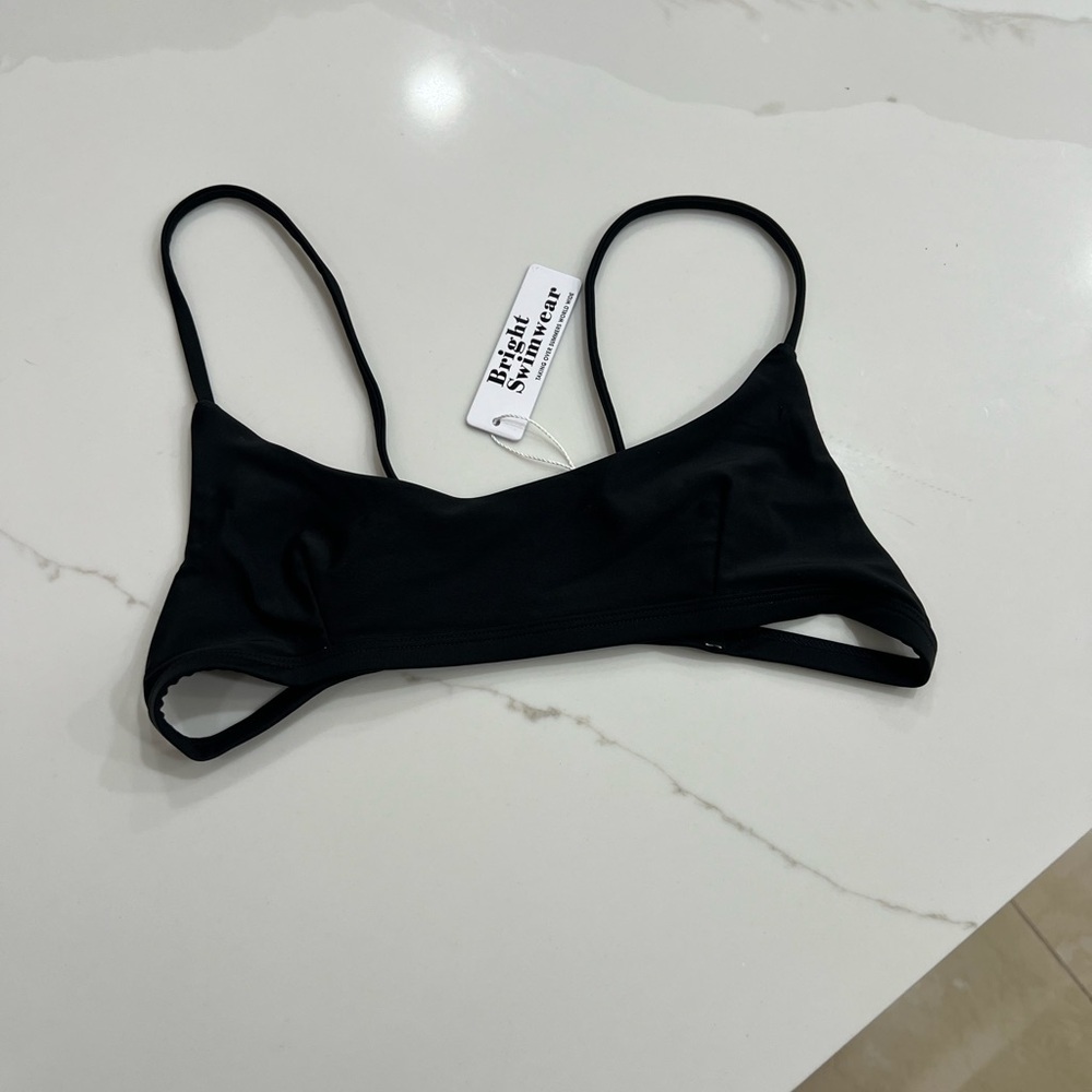 Bright swimwear black “bali” bikini top
